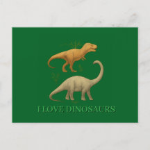 Cartão Postal - Eu Amo Dinossauros
