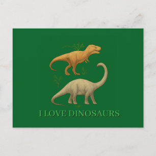Cartão Postal - Eu Amo Dinossauros