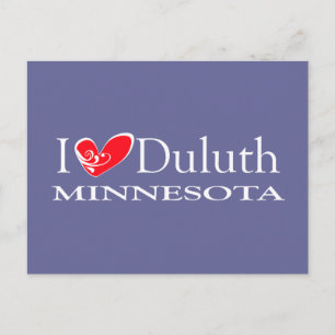 Cartão Postal Eu Amo Duluth Minnesota