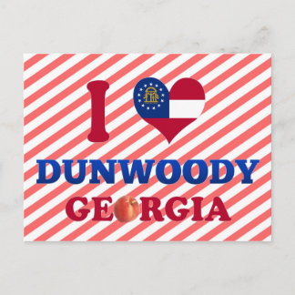 Cartão Postal Eu Amo Dunwoody, Georgia