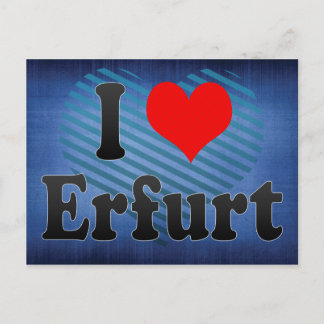 Cartão Postal Eu Amo Erfurt, Alemanha