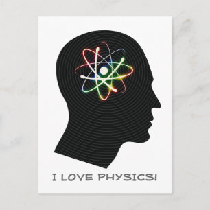 Cartão Postal EU AMO FÍSICA Geek