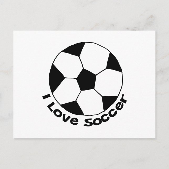 Cartão Postal Eu Amo Futebol (Frente)