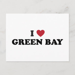 Cartão Postal Eu Amo Green Bay Wisconsin