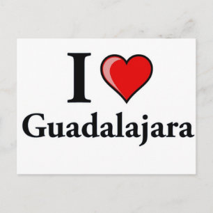 Cartão Postal Eu Amo Guadalajara