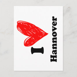 Cartão Postal Eu amo Hannover