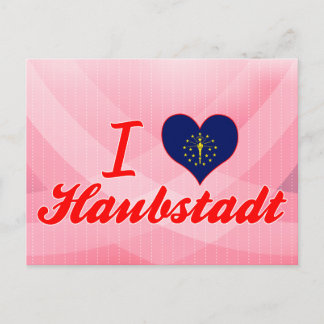 Cartão Postal Eu Amo Haubstadt, Indiana