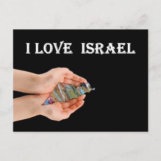 Cartão Postal eu amo Israel