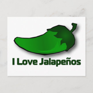 Cartão Postal Eu Amo Jalapenos