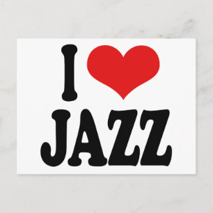 Cartão Postal Eu Amo Jazz