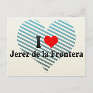 Cartão Postal Eu amo Jerez de la Frontera, Espanha