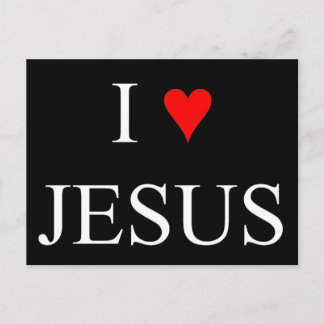 Cartão Postal Eu amo Jesus