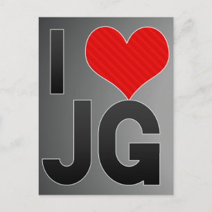 Cartão Postal Eu amo JG