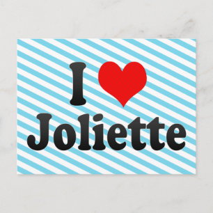 Cartão Postal Eu Amo Joliette, Canadá. Eu amo Joliette, Canadá