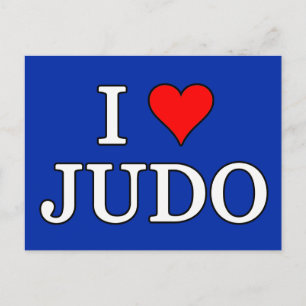 Cartão Postal Eu Amo Judo
