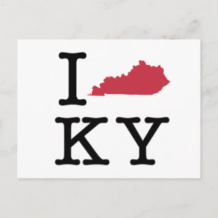 Cartão Postal Eu amo Kentucky