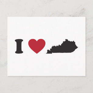 Cartão Postal Eu amo Kentucky