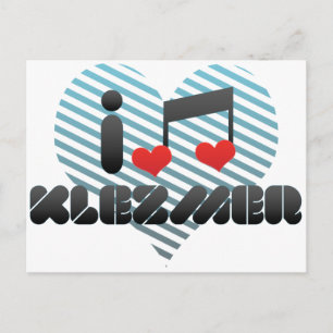 Cartão Postal Eu Amo Klezmer