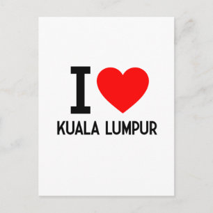 Cartão Postal Eu Amo Kuala Lumpur