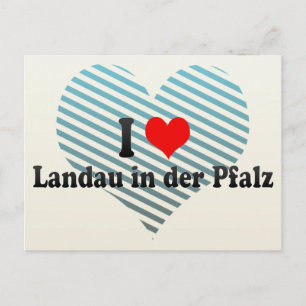 Cartão Postal Eu amo Landau em der Pfalz, Alemanha