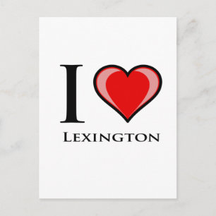 Cartão Postal Eu Amo Lexington