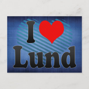 Cartão Postal Eu Amo Lund, Suecia. Jag Alskar Lund, Suecia