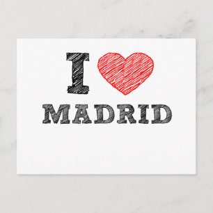 Cartão Postal Eu Amo Madrid