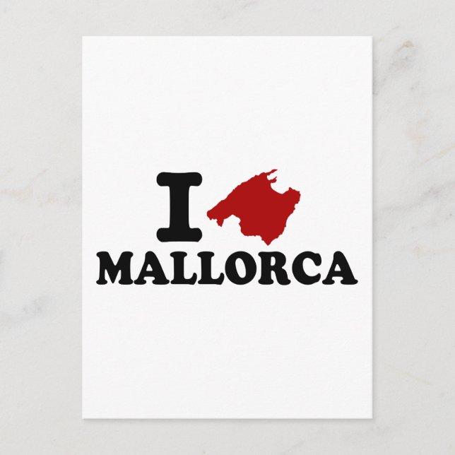 Cartão Postal Eu amo Mallorca (Frente)