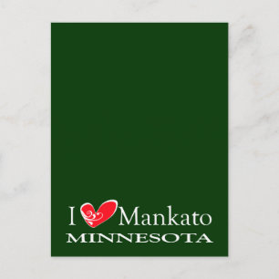 Cartão Postal Eu Amo Mankato Minnesota