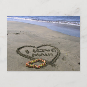 Cartão Postal Eu amo Maui