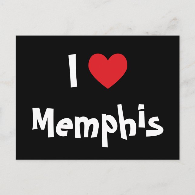 Cartão Postal Eu Amo Memphis (Frente)
