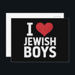 Cartão Postal Eu Amo Meninos Judeus Eu Corto Meninos Judeus Hanu<br><div class="desc">Eu Amo Meninos Judeus Eu Corto Meninos Judeus Hanukkah</div>