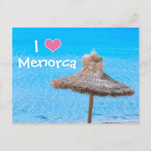 Cartão Postal Eu Amo Menorca