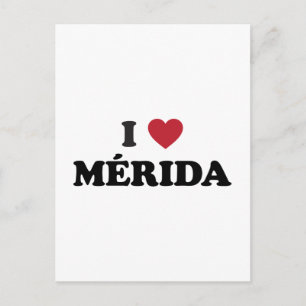 Cartão Postal Eu Amo Mérida México