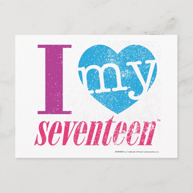 Cartão Postal Eu Amo Meu Aqua 17 (Frente)