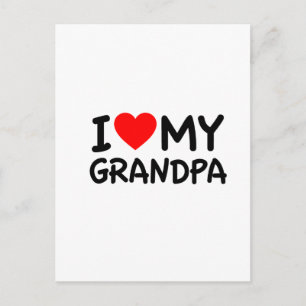 Cartão Postal Eu amo meu avô