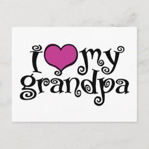 Cartão Postal Eu Amo Meu Avô