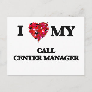 Cartão Postal Eu amo meu Gerente de Call Center