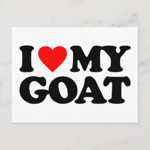 CARTÃO POSTAL EU AMO MEU GOAT
