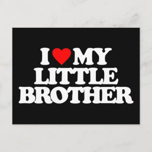 CARTÃO POSTAL EU AMO MEU IRMÃOZINHO