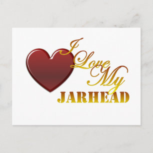 Cartão Postal Eu Amo Meu Jarhead 1