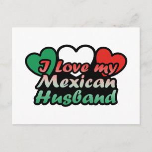 Cartão Postal Eu Amo Meu Marido Mexicano
