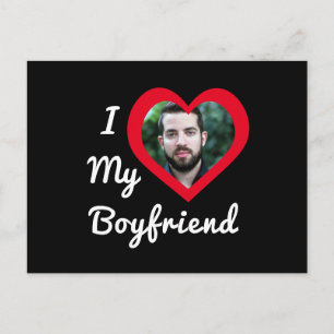 Cartão Postal Eu Amo Meu Namorado Bae Foto Personalizada Customi