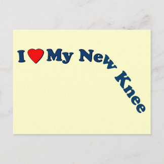 Cartão Postal Eu Amo Meu Novo Joelho