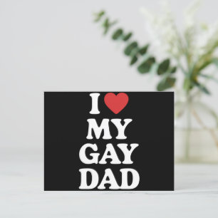 Cartão Postal Eu Amo Meu Pai Gay Eu Amo Meu Pai Gay