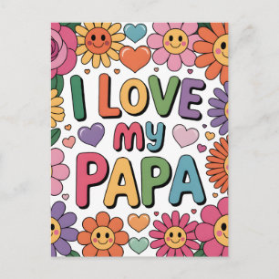 Cartão Postal Eu amo meu papai