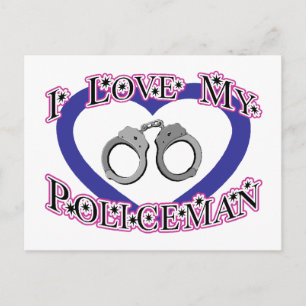 Cartão Postal Eu Amo Meu Policial