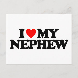 CARTÃO POSTAL EU AMO MEU SOBRINHO