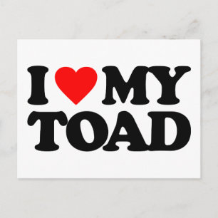 CARTÃO POSTAL EU AMO MEU TOAD