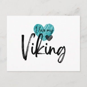 Cartão Postal Eu amo meu Viking